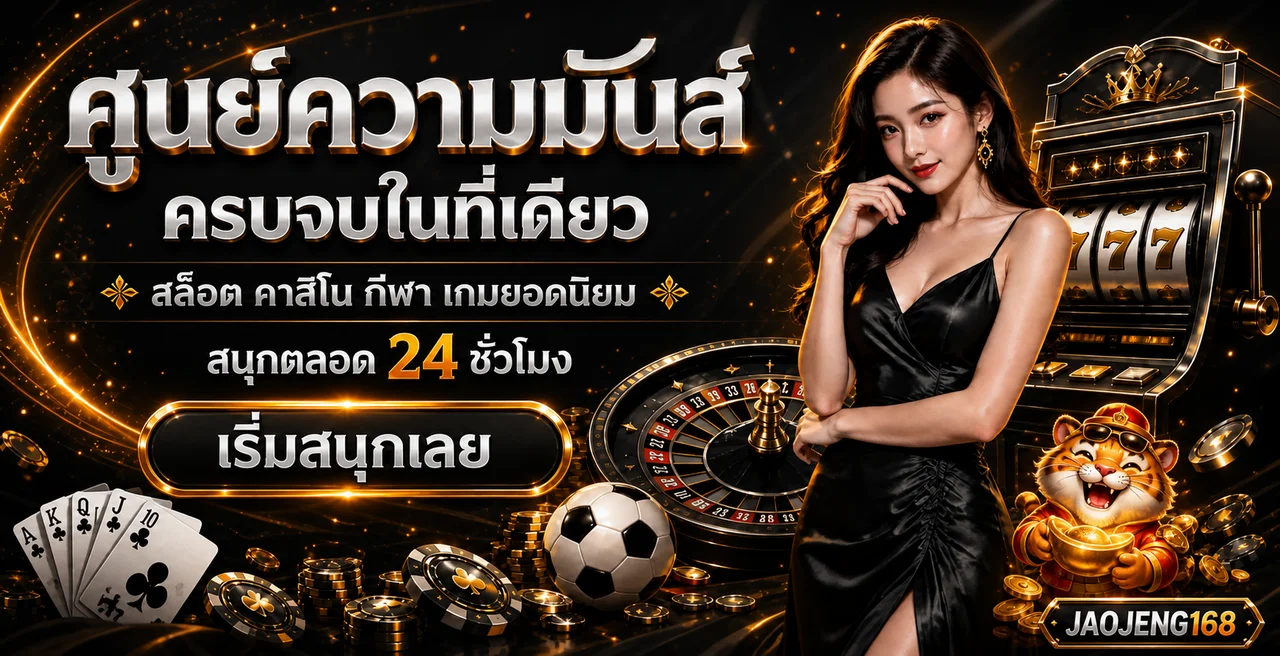 แบนเนอร์ JAOJENG168 รวมเมนูเกมและทางเข้า